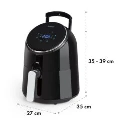 AirVital Heißluftfritteuse 1300W 2,5l CeraPlus-Antihaft Touch Schwarz -Küchengeräte 10032332 yy 0010 logo Klarstein AirVital Heissluftfritteuse 1300W schwarz