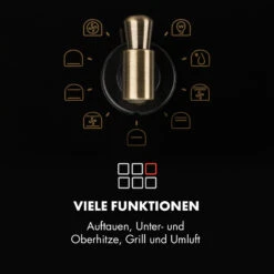 Victoria Einbaubackofen Retro-Design 9 Funktionen 50-250°C Schwarz -Küchengeräte 10032460 de 0004 logo