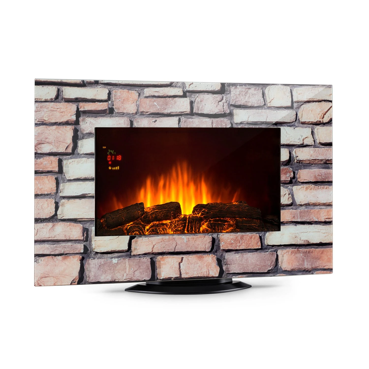 Colmar Elektrischer Kamin Glas 2000W 7 LED-Farben Fernbedienung 1 Colmar Elektrischer Kamin Glas 2000W 7 LED-Farben Fernbedienung