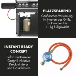 Highgrade 4 IB Gasgrill 6 Brenner 19,8 KW 71x46cm Grill Edelstahl -Küchengeräte 10032580 de 0008 logo