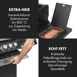 Highgrade 4 IB Gasgrill 6 Brenner 19,8 KW 71x46cm Grill Edelstahl -Küchengeräte 10032580 de 0009 logo