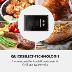 Victoria 20 Einbau-Mikrowelle, 20 L, 800 W, Grill: 1000 W, Schwarz -Küchengeräte 10032591 de 0006 logo