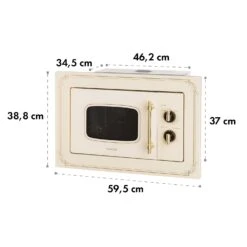 Victoria 20 Einbau-Mikrowelle, 20 L, 800 W, Grill: 1000 W, Elfenbein -Küchengeräte 10032592 yy 0010 logo