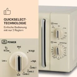 Caroline Mikrowellen-Grill 20 Ltr 700 W / 1000 W Ø 25,5cm Retro -Küchengeräte 10032641 de 0004 logo