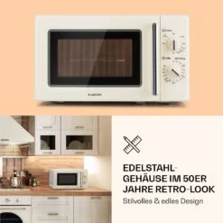 Caroline Mikrowellen-Grill 20 Ltr 700 W / 1000 W Ø 25,5cm Retro -Küchengeräte 10032641 de 0005 logo