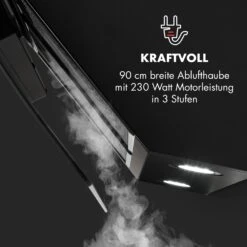 Annabelle 90 Dunstabzugshaube Glas 595 M³/h Touch-Armatur Schwarz -Küchengeräte 10032683 de 0007 logo