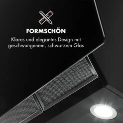 Annabelle 90 Dunstabzugshaube Glas 595 M³/h Touch-Armatur Schwarz -Küchengeräte 10032683 de 0008 logo