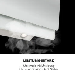 Aurica 90 Dunstabzugshaube 90cm 600 M³/h LED Touch Glas Weiß -Küchengeräte 10032767 de 0003 logo