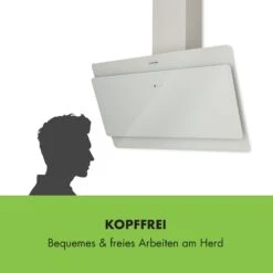 Aurica 90 Dunstabzugshaube 90cm 600 M³/h LED Touch Glas Weiß -Küchengeräte 10032767 de 0004 logo
