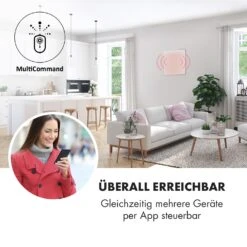 Wonderwall Smart Infrarotheizung 60x60cm App 360W Wochentimer IP24 -Küchengeräte 10032784 de 0003 logo