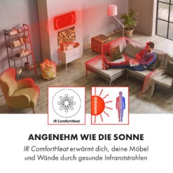 Wonderwall Smart Infrarotheizung 60x60cm App 360W Wochentimer IP24 -Küchengeräte 10032784 de 0005 logo
