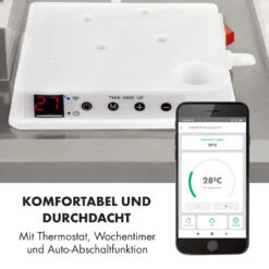 Wonderwall Smart Infrarotheizung 60x60cm App 360W Wochentimer IP24 -Küchengeräte 10032784 de 0008 logo