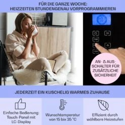 Norderney Konvektions-Heizgerät Thermostat Timer 1000W 20m² 10 Norderney Konvektions-Heizgerät Thermostat Timer 1000W 20m² -Küchengeräte 10032787 de 0003 usp