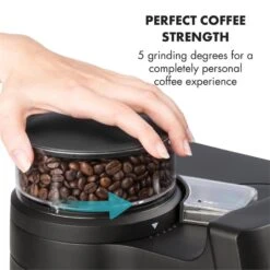 Aromatica II Duo Kaffeemaschine, Integriertes Mahlwerk, 1,25 L, Rot -Küchengeräte 10032866 yy 0006 logo Klarstein Aromatica II Duo Kaffeemaschine rot