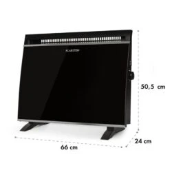 Gotland Glaskonvektor 600, 900 Und 1500W Standgerät Schwarz 13 Gotland Glaskonvektor 600, 900 Und 1500W Standgerät Schwarz -Küchengeräte 10032867 yy 0008 logo Klarstein Gotland Glaskonvektor schwarz