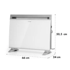 Gotland Konvektorheizung 600/900/1500W Glasfront Standgerät Weiß -Küchengeräte 10032868 yy 0008 logo Klarstein Gotland Glaskonvektor weiss