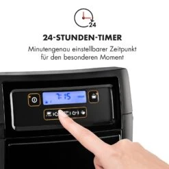 Aromatica II Set Kaffeemaschine, Mahlwerk, 1,25 L, Schwarz -Küchengeräte 10032874 de 0005 logo