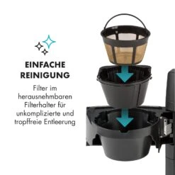 Aromatica II Set Kaffeemaschine, Mahlwerk, 1,25 L, Schwarz -Küchengeräte 10032874 de 0007 logo