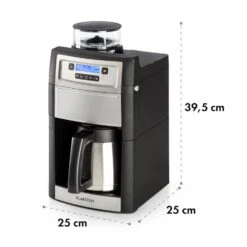 Aromatica II Thermo Kaffeemaschine, Mahlwerk, 1,25 L, Silber 21 Aromatica II Thermo Kaffeemaschine, Mahlwerk, 1,25 L, Silber -Küchengeräte 10032875 yy 0011 logo Klarstein Aromatica II Thermo Kaffeemaschine silber