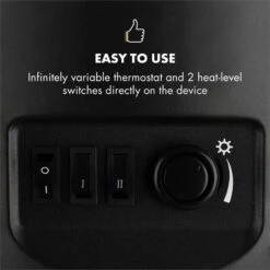 Brixen Elektrischer Kamin 900/1800W InstaFire Thermostat Schwarz -Küchengeräte 10032891 yy 0004 logo Klarstein Brixen Elektrischer Kamin schwarz