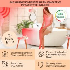 Hot Spot Crystal IR Heizpanel 45x120cm 17m² 850W 5-40°C LED IP24 -Küchengeräte 10032942 de 0004 usp