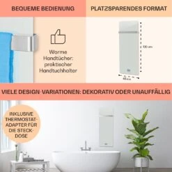 Hot Spot Crystal IR Heizpanel 45x120cm 17m² 850W 5-40°C LED IP24 -Küchengeräte 10032942 de 0006 usp