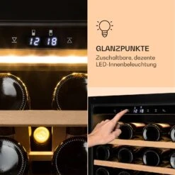 Barossa 77 Duo Weinkühlschrank 2 Zonen 191 L 77 Fl. Touch LED Schwarz -Küchengeräte 10032963 de 0006 logo