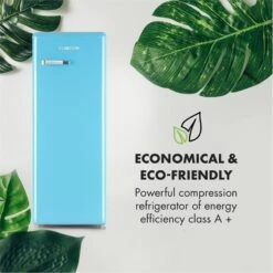 Irene XL Vollraumkühlschrank 240 Liter Retro-Design -Küchengeräte 10032979 uk 0003 logo freezer blue