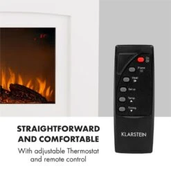 Aosta Light & Fire Elektrischer Kamin 1000/2000W Fernbedienung -Küchengeräte 10033000 yy 0003 logo Klarstein Aosta Light Fire Elektrischer Kamin