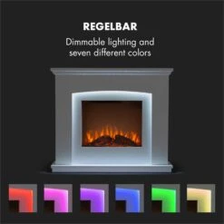 Aosta Light & Fire Elektrischer Kamin 1000/2000W Fernbedienung -Küchengeräte 10033000 yy 0006 logo Klarstein Aosta Light Fire Elektrischer Kamin