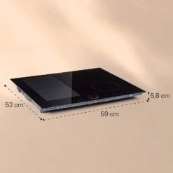 Delicatessa 60 Hybrid Einbaukochfeld Induktion 4 Zonen 7000W Glas -Küchengeräte 10033022 yy 0006 logo