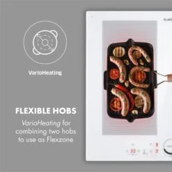 Delicatessa 60 Induktionskochfeld 4 Zonen 7000W Timer Weiß -Küchengeräte 10033027 yy 0003 logo Klarstein Delicatessa 60 Induktionskochfeld weiss