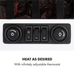 Graz Elektrischer Kamin 1000/2000W Thermostat PanoramaView -Küchengeräte 10033095 yy 0005 logo Klarstein Graz Elektrischer Kamin weiss