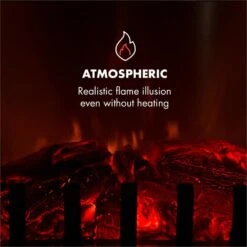 Graz Elektrischer Kamin 1000/2000W Thermostat PanoramaView -Küchengeräte 10033095 yy 0006 logo Klarstein Graz Elektrischer Kamin weiss