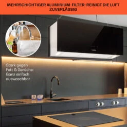 Kronleuchter XL Inselabzugshaube 90cm Umluft 590m³/h LED Touch Schwarz 14 Kronleuchter XL Inselabzugshaube 90cm Umluft 590m³/h LED Touch Schwarz -Küchengeräte 10033108 de 0006 usp