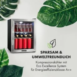 Beersafe M Kühlschrank 33 Liter 2 Böden Panoramaglastür Edelstahl -Küchengeräte 10033119 de 0007 logo