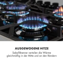 Ignito 5 Zonen Gaskochfeld 5-flammig Sabaf-Brenner Glaskeramik Schwarz 11 Ignito 5 Zonen Gaskochfeld 5-flammig Sabaf-Brenner Glaskeramik Schwarz -Küchengeräte 10033133 de 0003 logo