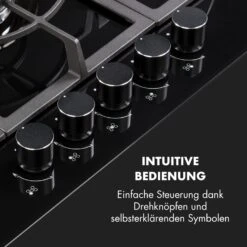 Ignito 5 Zonen Gaskochfeld 5-flammig Sabaf-Brenner Glaskeramik Schwarz 12 Ignito 5 Zonen Gaskochfeld 5-flammig Sabaf-Brenner Glaskeramik Schwarz -Küchengeräte 10033133 de 0004 logo