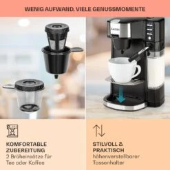 Baristomat 2-in-1-Heißgetränkeautomat Kaffee Tee Milchschaum -Küchengeräte 10033138 de 0006 usp