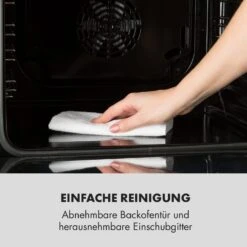 Kalahari Elektrischer Einbaubackofen 2300W 7 Funktionen Schwarz -Küchengeräte 10033187 de 0003 logo