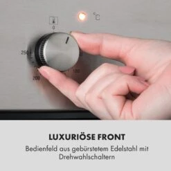Kalahari Elektrischer Einbaubackofen 2300W 7 Funktionen Schwarz -Küchengeräte 10033187 de 0004 logo