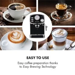 Espressionata Gusto Espressomaschine 1100W 15 Bar Druck Schwarz 12 Espressionata Gusto Espressomaschine 1100W 15 Bar Druck Schwarz -Küchengeräte 10033209 yy 0004 logo Klarstein Espressionata Gusto Espressomaschine