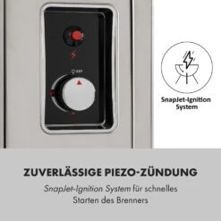 Crossfire Vertikaler Gasgrill 800°C Infrarot-Brenner 12.000 BTU Silber 16 Crossfire Vertikaler Gasgrill 800°C Infrarot-Brenner 12.000 BTU Silber -Küchengeräte 10033288 de 0006 logo