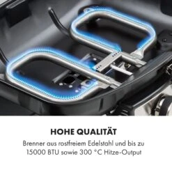 Parforce Duo Gasgrill 2 Brenner 4,4kW 15000BTU 300°C Grau 14 Parforce Duo Gasgrill 2 Brenner 4,4kW 15000BTU 300°C Grau -Küchengeräte 10033297 de 0005 logo