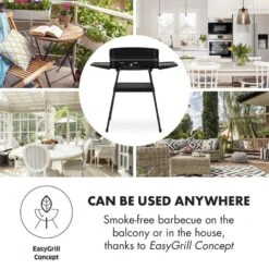 Porterhouse Elektrogrill 2200W Antihaft-Grillfläche Schwarz -Küchengeräte 10033322 yy 0006 logo Klarstein Porterhouse Elektrogrill 2200W schwarz