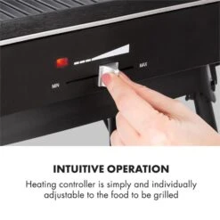 Porterhouse Elektrogrill 2200W Antihaft-Grillfläche Schwarz -Küchengeräte 10033322 yy 0007 logo Klarstein Porterhouse Elektrogrill 2200W schwarz