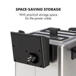 Family Fry Fritteuse 3000W Oil Drain Technology Edelstahl Silber -Küchengeräte 10033342 yy 0009 logo Klarstein Family Fry Fritteuse 3000W silber