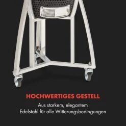 Queensize Kamado Grill Thermometer Abnehmbare Seitenteile Schwarz -Küchengeräte 10033377 de 0008 logo