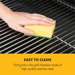 Beef Brisket Smoker Grill Holzkohlegrill/Smoker Edelstahl-Grill Mobil -Küchengeräte 10033460 yy 0007 logo Klarstein Beef Brisket Smoker Grill schwarz