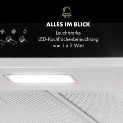 Contempo Unterbau-Dunstabzugshaube 60cm 175m³/h LED Edelstahl Acryl -Küchengeräte 10033470 de 0006 logo